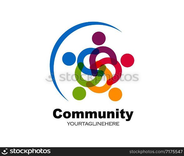 leadership,community,social and company Logo icon vector design
