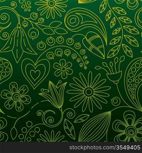 Leaf and plant pattern