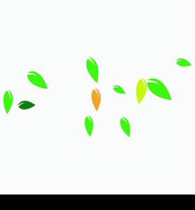 leaf background logo illustration design