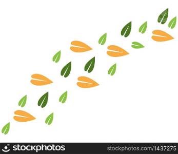 leaf background logo vector illustration
