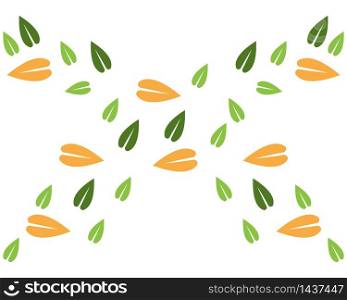 leaf background logo vector illustration