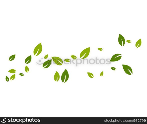 Leaf background vector template