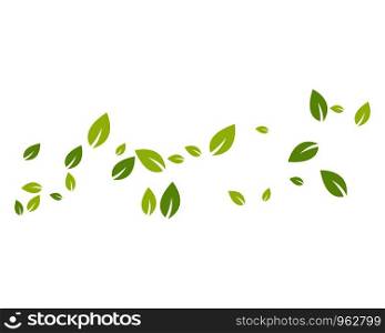 Leaf background vector template
