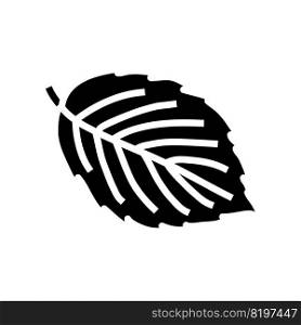 leaf blackberry plant glyph icon vector. leaf blackberry plant sign. isolated symbol illustration. leaf blackberry plant glyph icon vector illustration