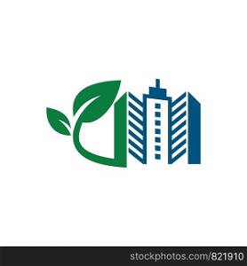 leaf building logo template