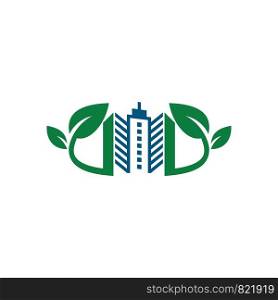 leaf building logo template