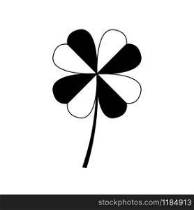 leaf clover icon vector isolated on white background. leaf clover icon vector isolated on white