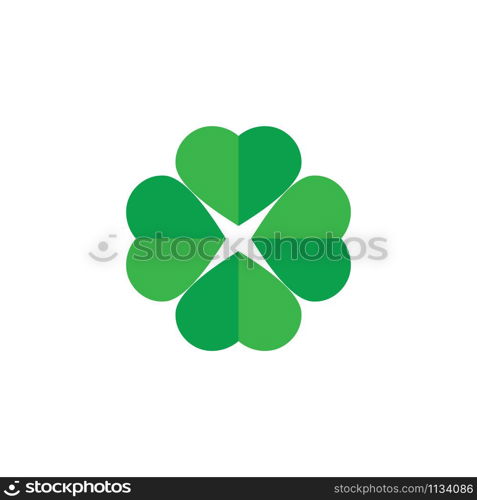 Leaf clover sign icon.saint patrick symbol.design illustration