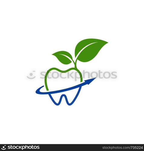 leaf dental logo template