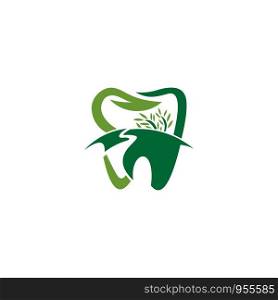 leaf dental logo template