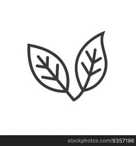 leaf eco friendly icon vector concept design template