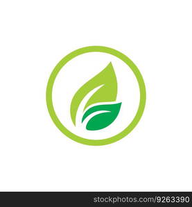 leaf ecology  icon vector illustration template design