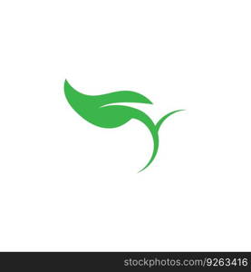 leaf ecology  icon vector illustration template design