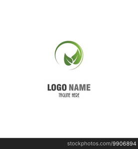 Leaf  ecology Logo Template vector symbol nature