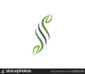 Leaf ecology nature Logo Template. Logos of green Tree leaf ecology nature element vector