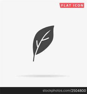 Leaf flat vector icon. Hand drawn style design illustrations.. Leaf flat vector icon. Hand drawn style design illustrations