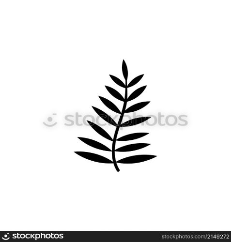 Leaf from Palm Tree, Fern Leaves, Bracken. Flat Vector Icon illustration. Simple black symbol on white background. Leaf from Palm Tree, Fern Leaves sign design template for web and mobile UI element. Leaf from Palm Tree, Fern Leaves, Bracken. Flat Vector Icon illustration. Simple black symbol on white background. Leaf from Palm Tree, Fern Leaves sign design template for web and mobile UI element.