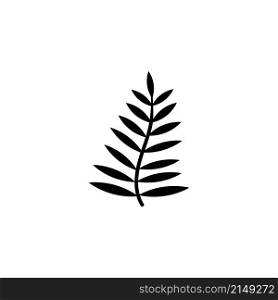 Leaf from Palm Tree, Fern Leaves, Bracken. Flat Vector Icon illustration. Simple black symbol on white background. Leaf from Palm Tree, Fern Leaves sign design template for web and mobile UI element. Leaf from Palm Tree, Fern Leaves, Bracken. Flat Vector Icon illustration. Simple black symbol on white background. Leaf from Palm Tree, Fern Leaves sign design template for web and mobile UI element.