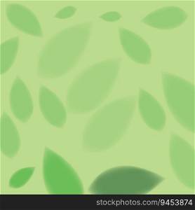Leaf green background illustration template design