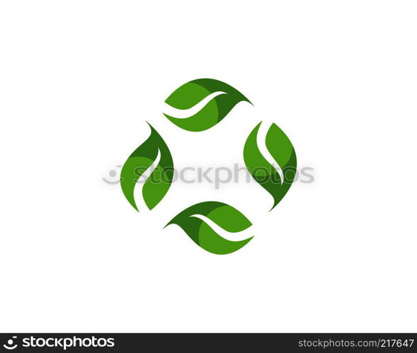 Leaf green leaves logo