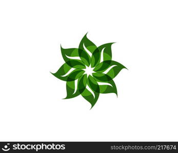 Leaf green leaves logo