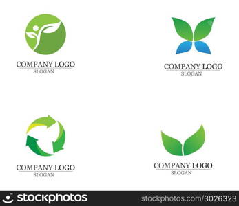 leaf green nature logo and symbol template Vector app. leaf green nature logo and symbol template Vector