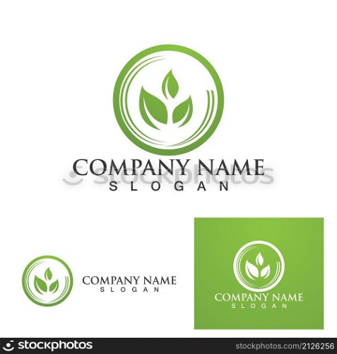leaf green plantation logo and symbol