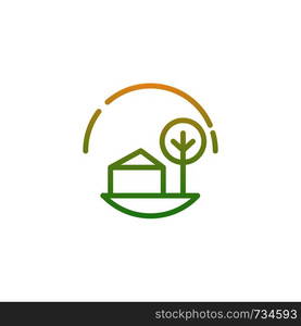 leaf home logo template