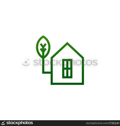 leaf home logo template