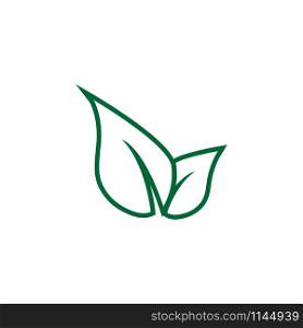 Leaf icon design template vector isolated illustration. Leaf icon design template vector isolated