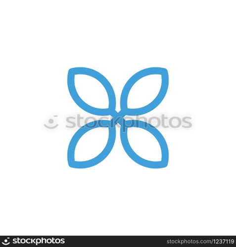 Leaf icon design vector template.