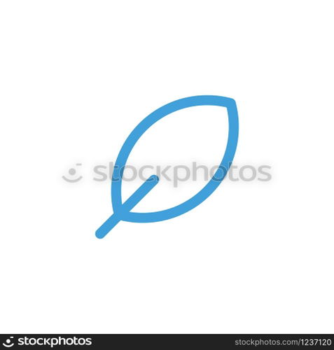 Leaf icon design vector template.