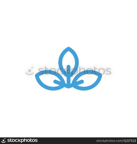 Leaf icon design vector template.
