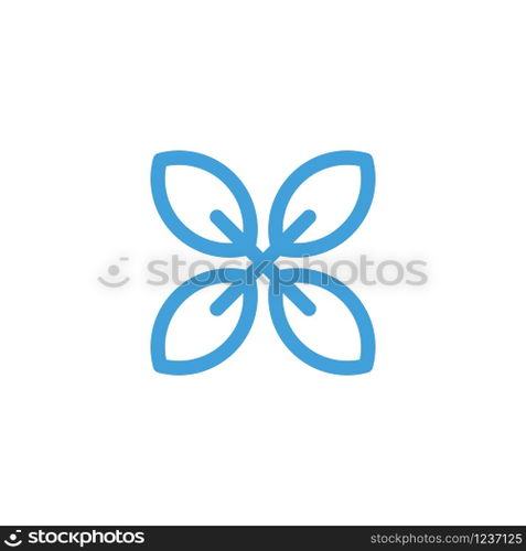 Leaf icon design vector template.