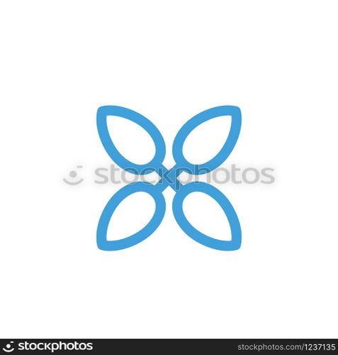 Leaf icon design vector template.