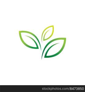 leaf icon logo vector design template