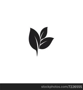 leaf icon logo vector template design