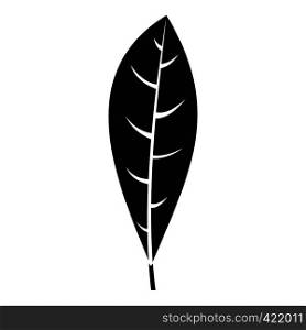 Leaf icon. Simple illustration of leaf vector icon for web. Leaf icon, simple style