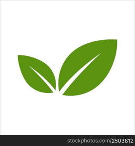 leaf icon vector design template simple and clean