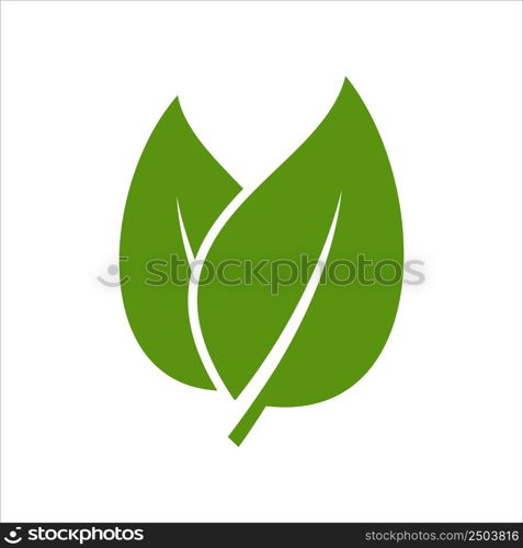 leaf icon vector design template simple and clean