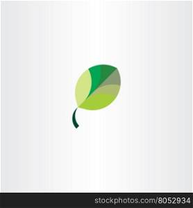 leaf icon vector green sign symbol eco