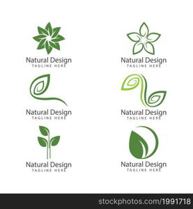 Leaf icon Vector Illustration design Logo template