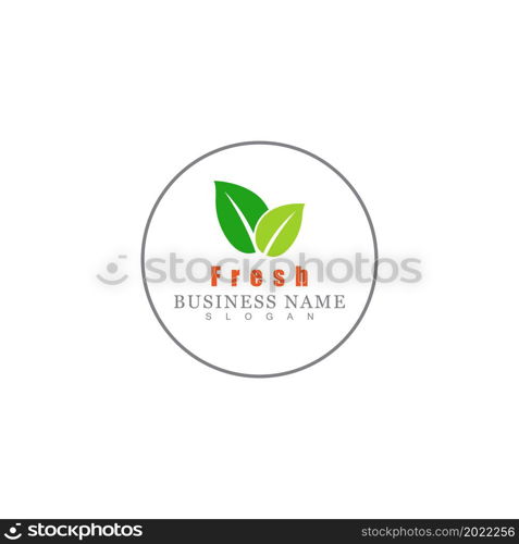 Leaf icon Vector Illustration design Logo template