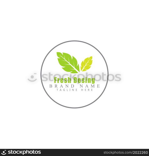 Leaf icon Vector Illustration design Logo template