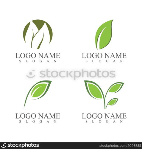 Leaf icon Vector Illustration design Logo template