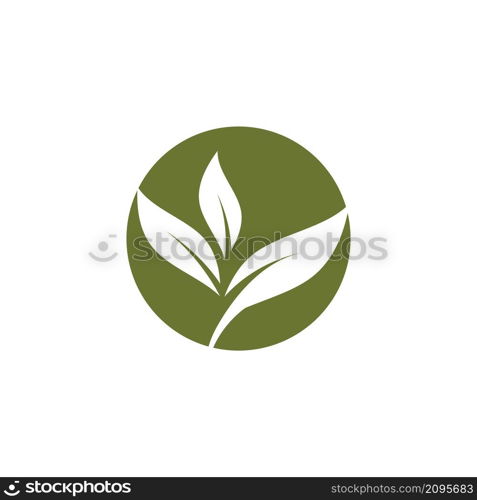 Leaf icon Vector Illustration design Logo template