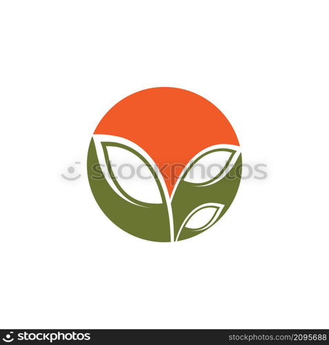 Leaf icon Vector Illustration design Logo template