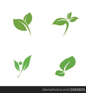 Leaf icon Vector Illustration design Logo template