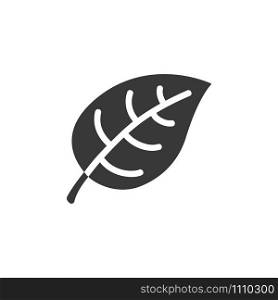 Leaf. Isolated icon. Nature and fall flat vector illustration