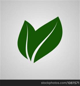 Leaf ligo icon. Vegan concept. Vector eps10
